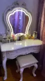 Современный и минималистичный черный классический туалетный столик для спальни, в американском стиле