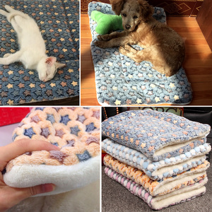 宠物睡垫猫咪狗狗垫子睡觉用冬季加厚保暖子毛毯子猫垫子猫咪用品，可领5元屋优惠券