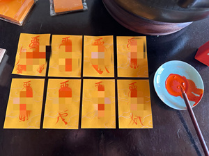 泰安堂蛇年原创五路财源招财进宝财库手机贴纸古风护身手机壳内饰