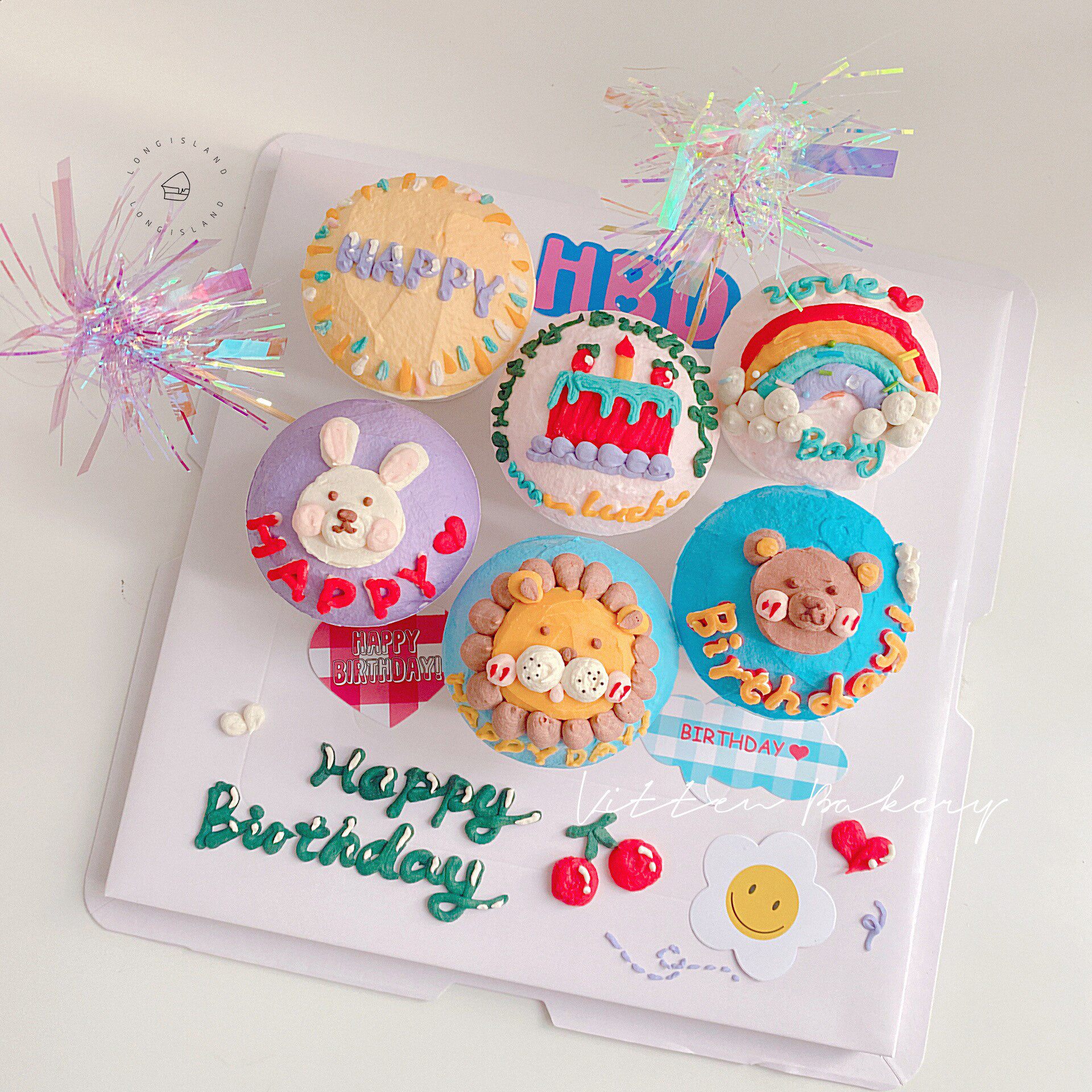 【狮子座卡通纸杯】long island-长岛生日蛋糕水果动物奶油沈阳