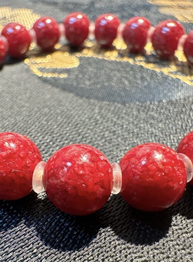 天然原矿朱砂手链女款单圈手串饰品礼物送女友闺蜜马仙溪