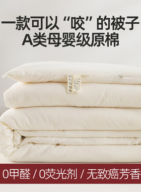 A类全棉大豆纤维被夏被空调被春秋被秋冬被子纯棉冬季被芯可机洗
