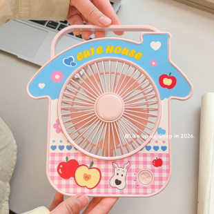 桌面小电风扇小型便携式 工位 学生宿舍办公室随身迷你usb充电台式