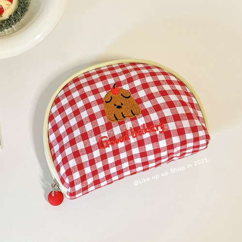 贝壳化妆包小便携式随身收纳包2025新款外出旅行迷你分区口红补妆