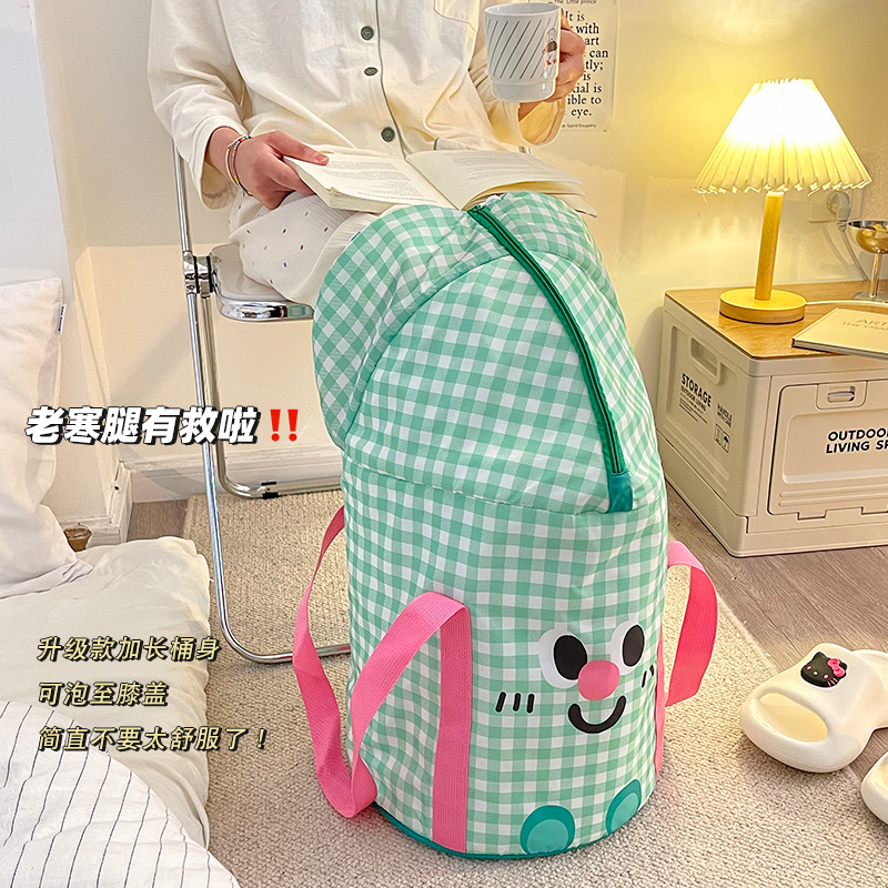 可折叠泡脚袋过膝家用养生过小腿便携式宿舍旅行洗脚盆保温泡脚桶