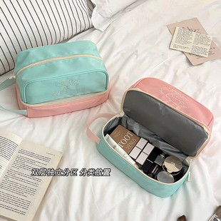 化妆包大容量女2025新款便携式化妆刷分区收纳包外出旅行洗漱高端