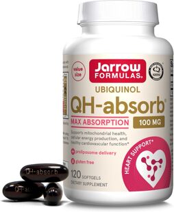 美国Jarrow Formulas Ubiquinol泛醇QH还原型辅酶100mg120粒