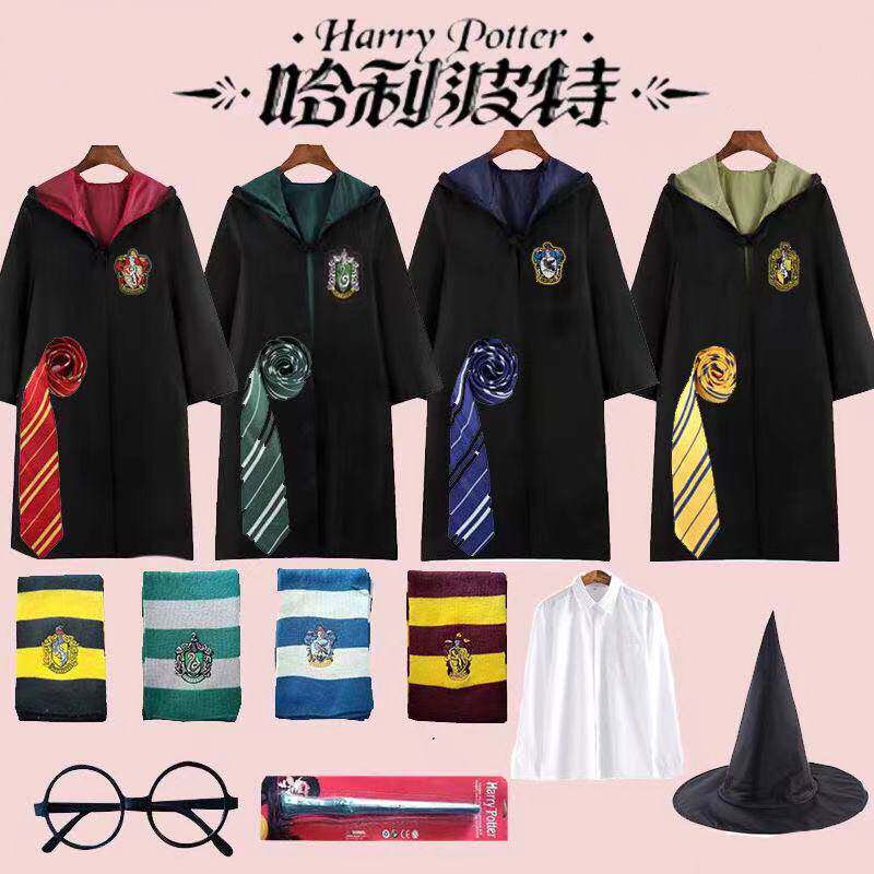 哈利鹰院拉文克劳校服围巾毛衣卫衣领带袍子魔杖外套衣服