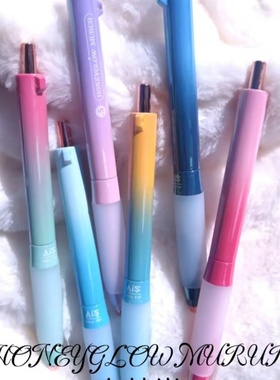 布拉米F6012低重心A15双珠笔头0.5m按动中性笔进口油墨速干顺滑