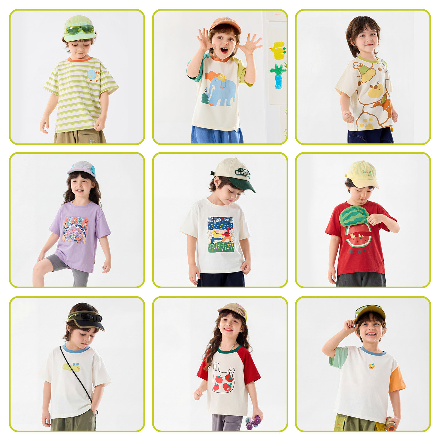 【3件减10T恤合集】嘟嘟家男童短袖T恤夏季儿童薄款宝宝夏装女童