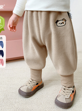 嘟嘟家童装宝宝裤子秋冬款儿童婴儿大PP裤男童棉裤女童加绒裤冬装