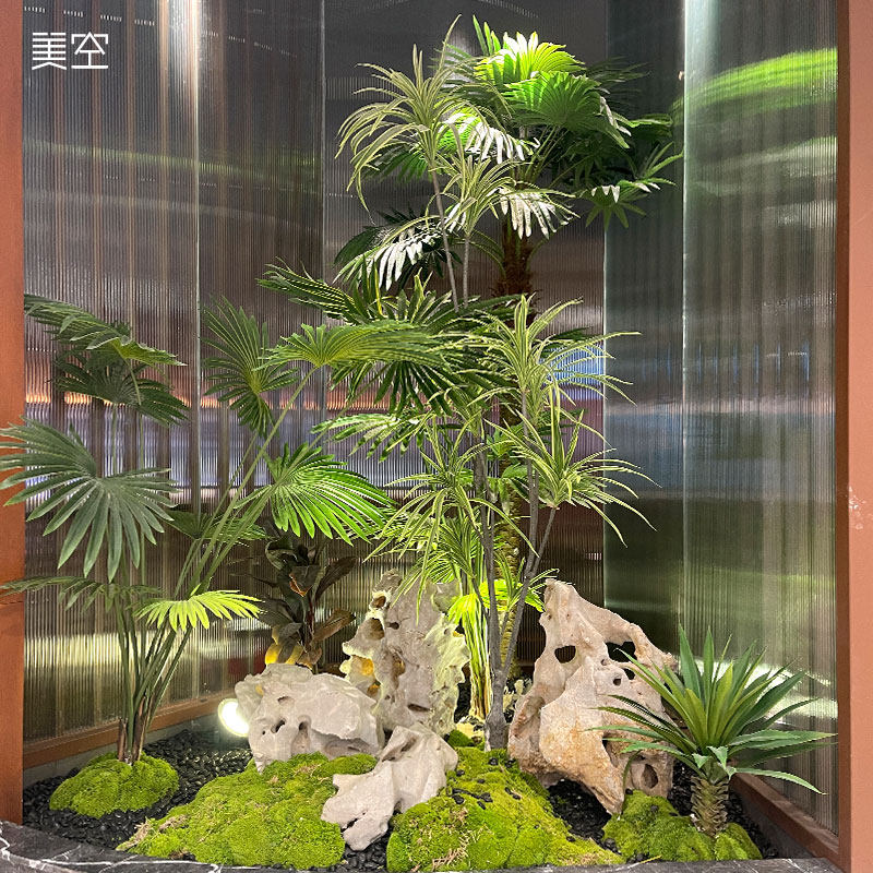 美空752/天然太湖石仿真扇葵微景观假山石头造景永生苔藓植物摆件在类目 家居饰品, 摆件中 - 来自Buy2taobao.com提供专业的淘宝代购服务