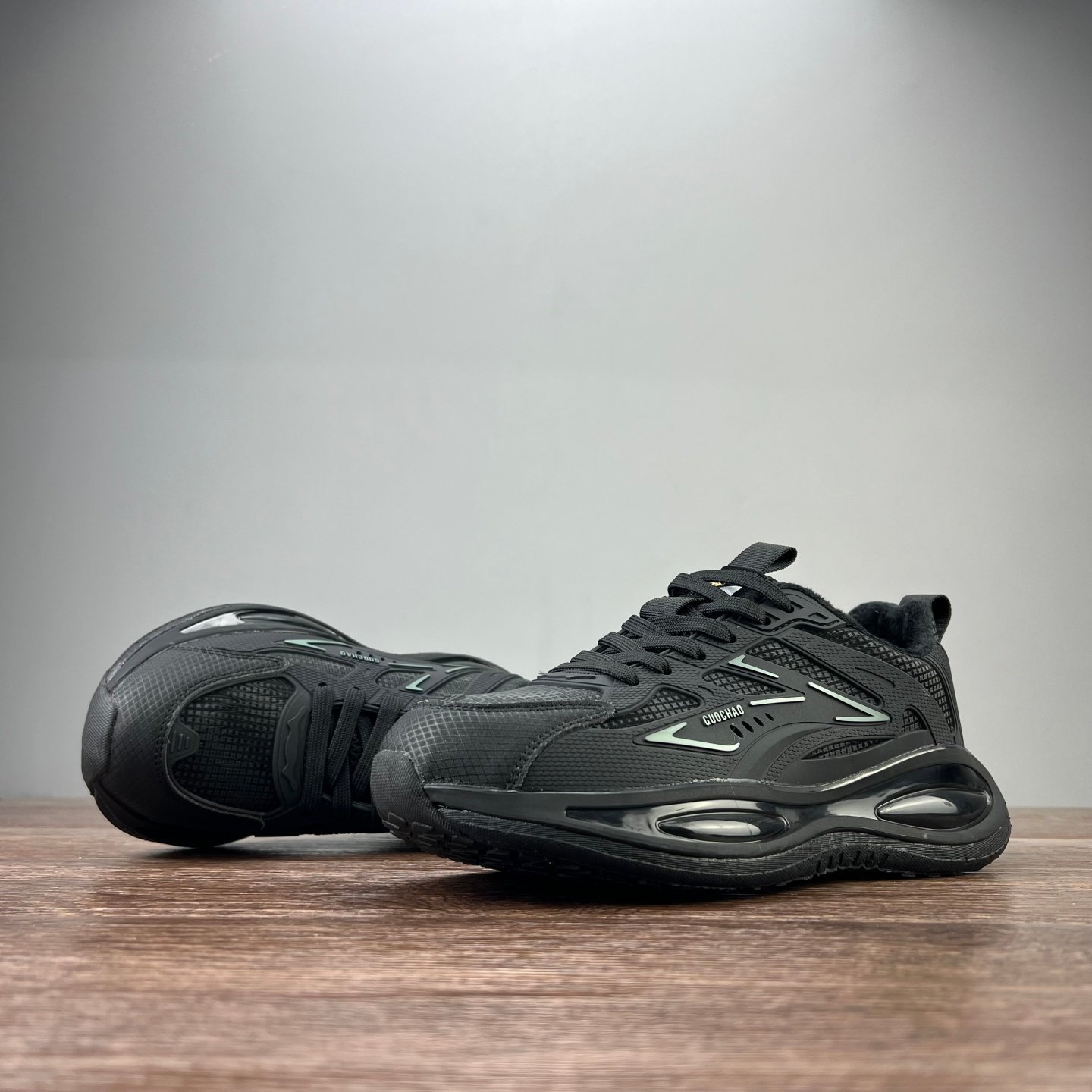 外贸日本爆米花跑鞋加棉冬季