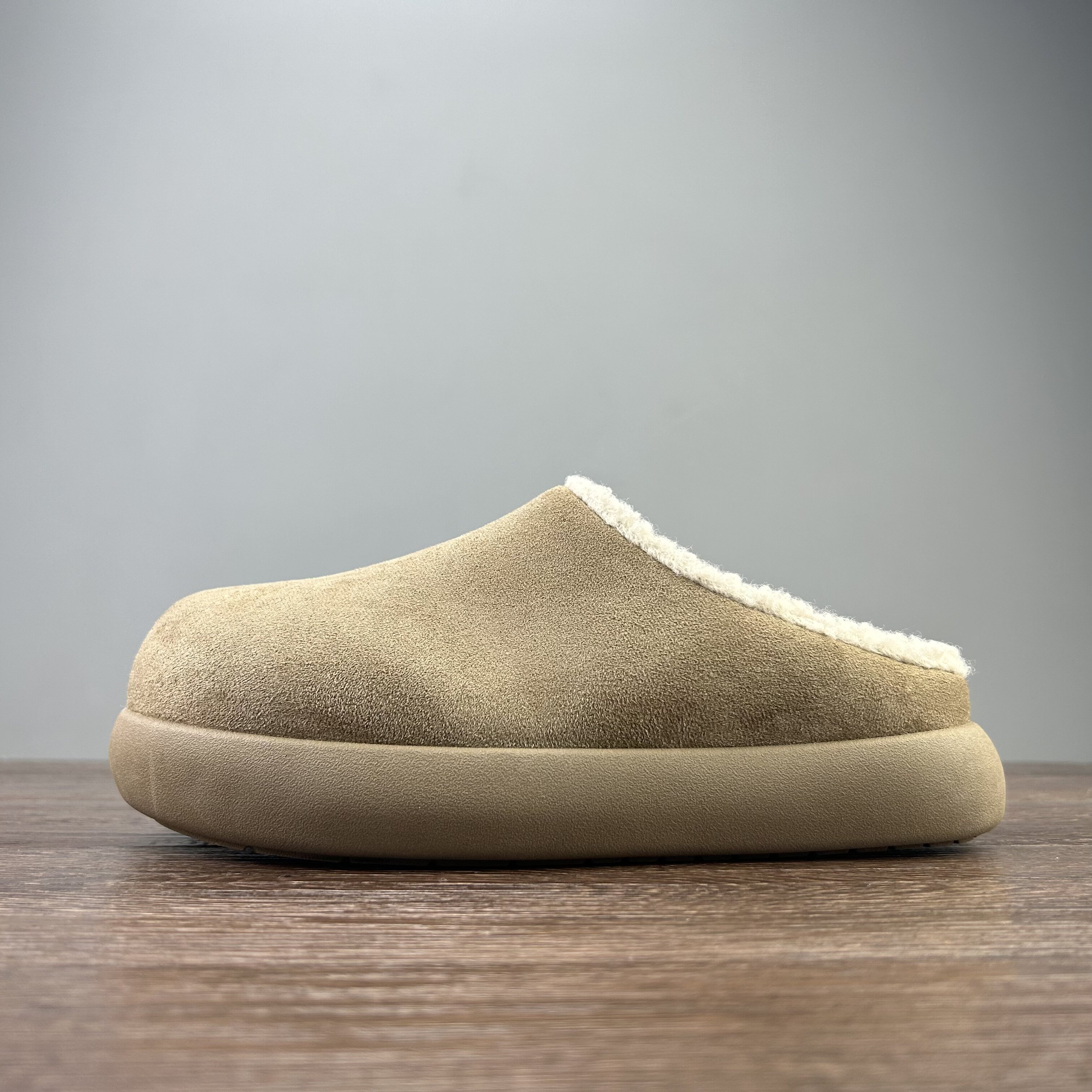 好货 男士冬季保暖加棉休闲勃肯鞋厚底百搭潮复古小众时尚棉拖鞋