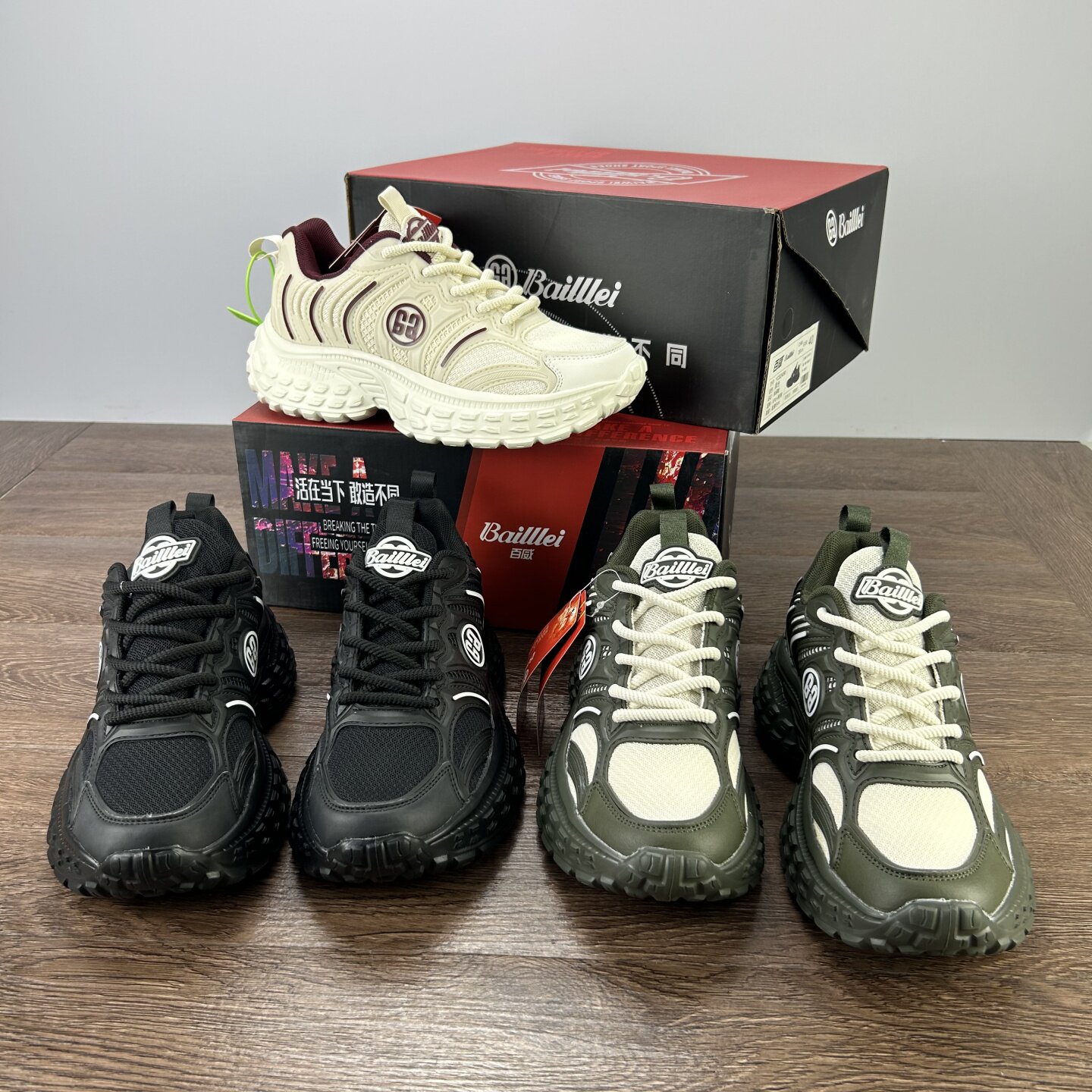 牛货 美国柜 春夏情侣运动休闲鞋厚底增高老爹鞋百搭城市慢跑鞋男