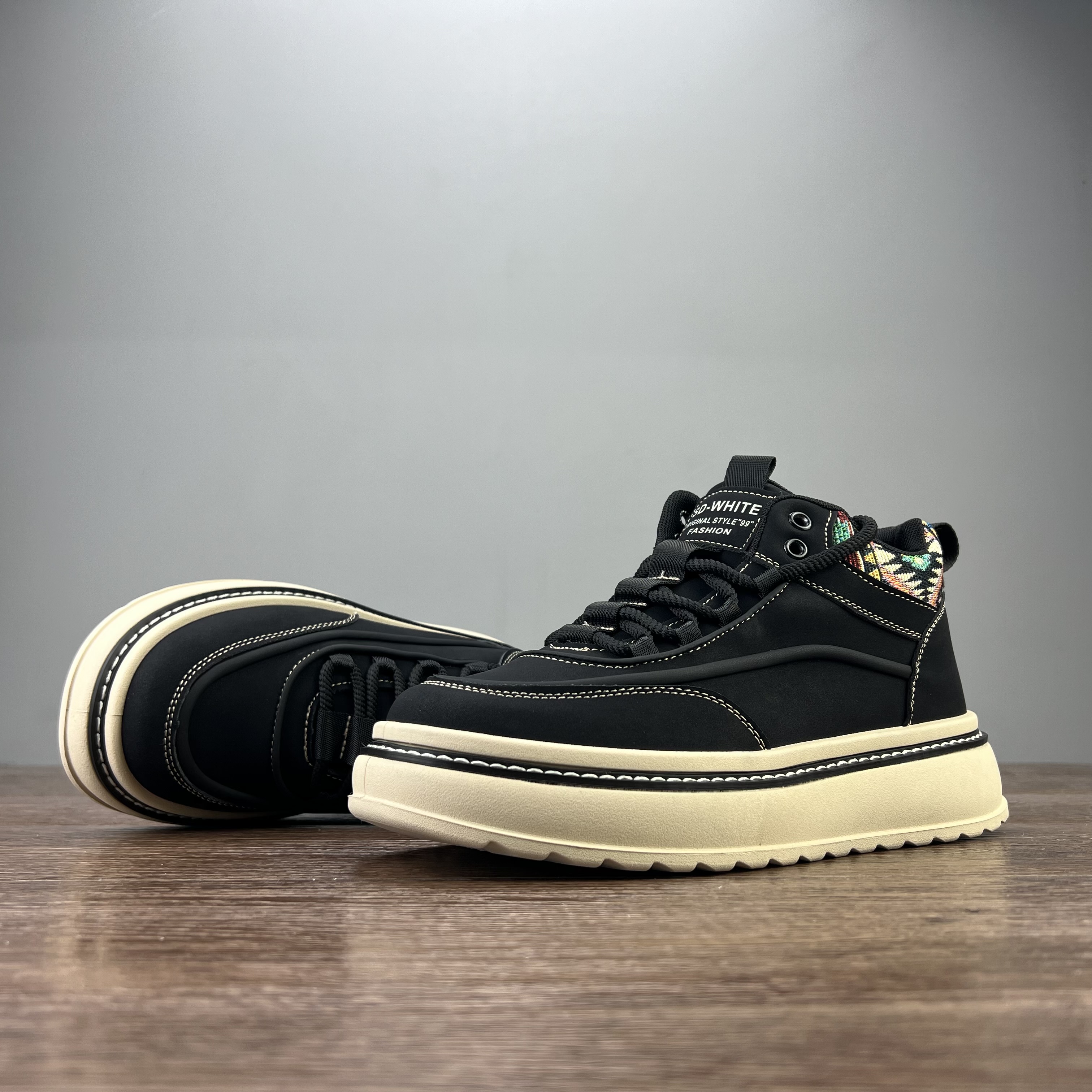 好货外贸冬季士运动休闲板鞋高帮