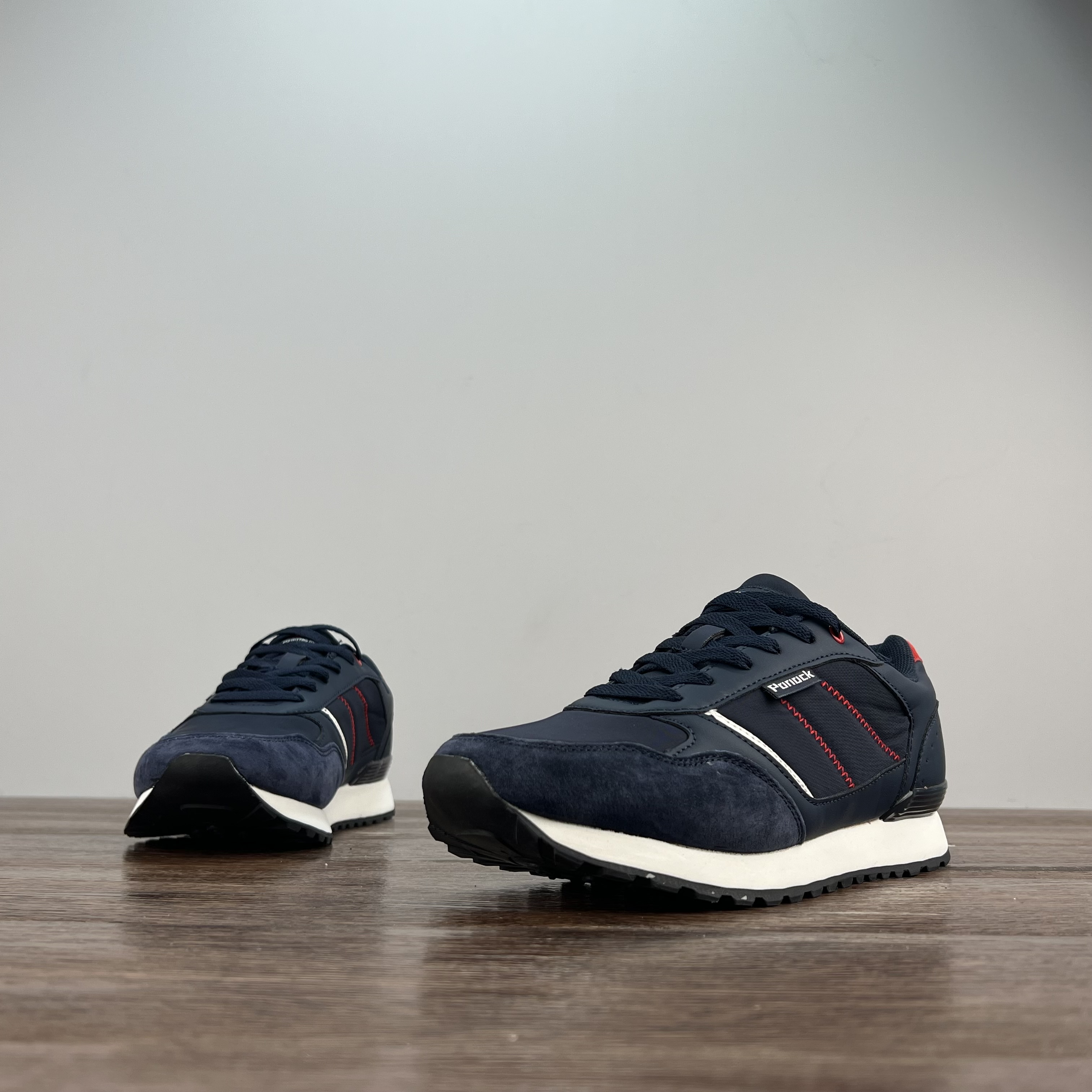 日本柜秋冬男真皮复古运动休闲鞋