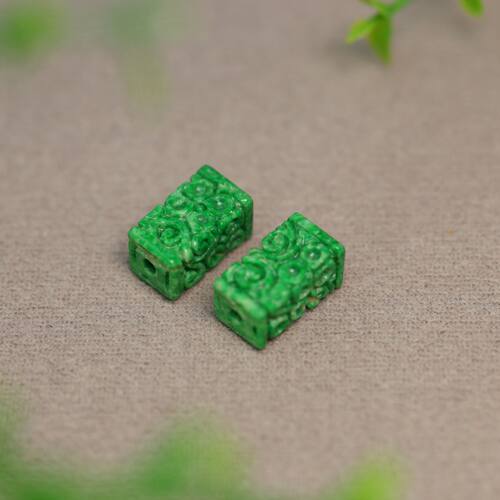 天然A货翡翠雕花路路通桶珠