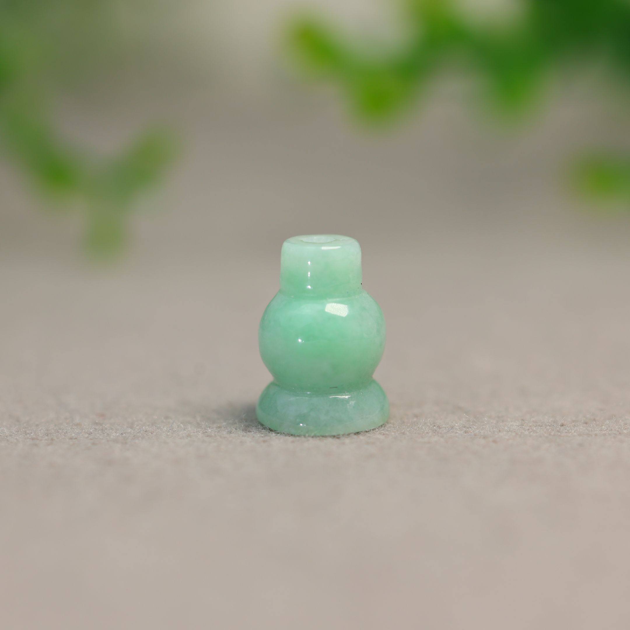 #L110糯底阳绿缅甸天然A货翡翠素面三通佛塔 佛珠珠串配件,珠宝/钻石/翡翠,翡翠裸石/蛋面,淘宝优惠券,粉丝福利购,淘宝优惠卷