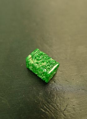 #I409黄加绿天然A货翡翠复古雕花路路通桶珠吊坠