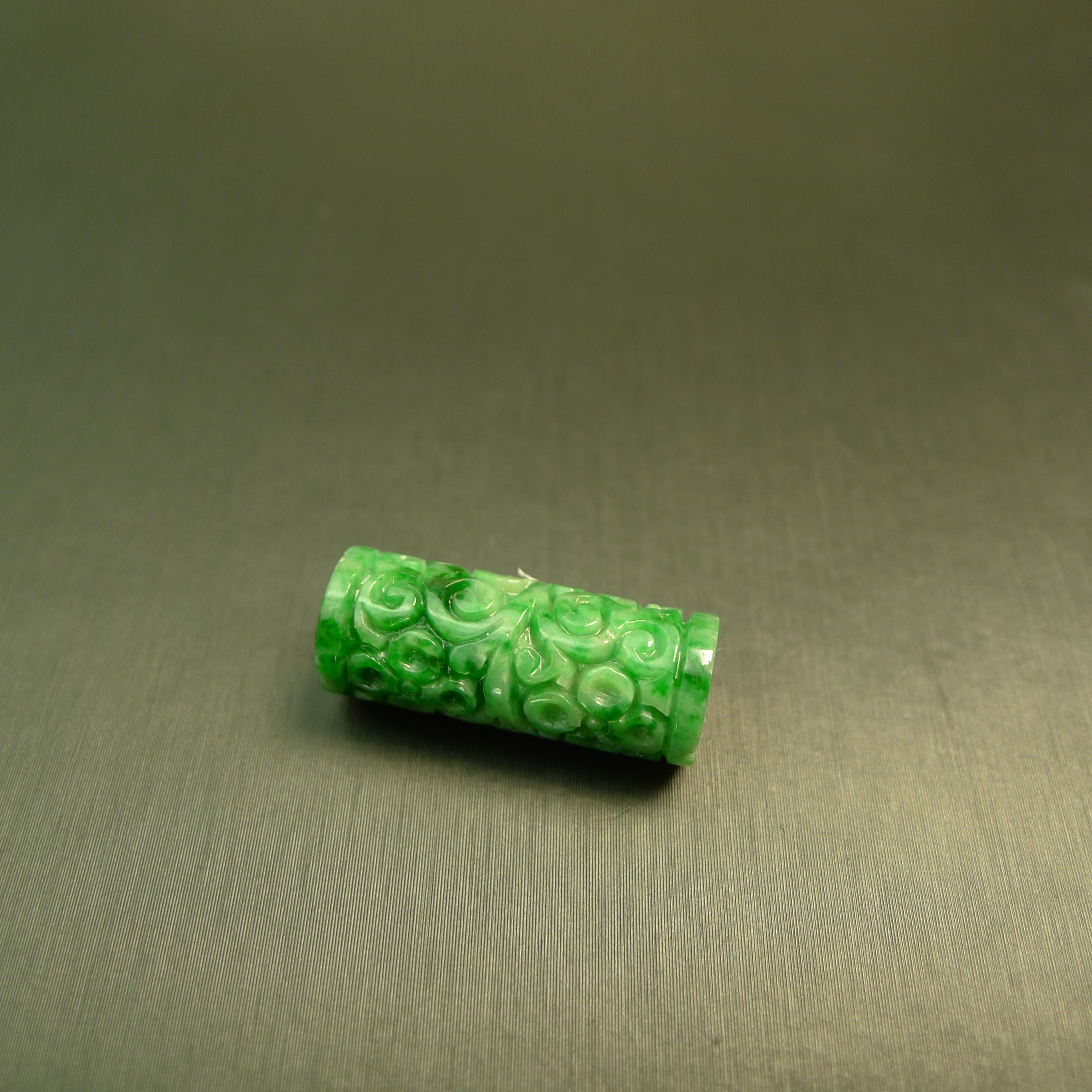 #L146满绿缅甸天然A货翡翠圆柱形雕花路路通管珠桶珠吊坠,珠宝/钻石/翡翠,颈饰,淘宝优惠券,粉丝福利购,淘宝优惠卷