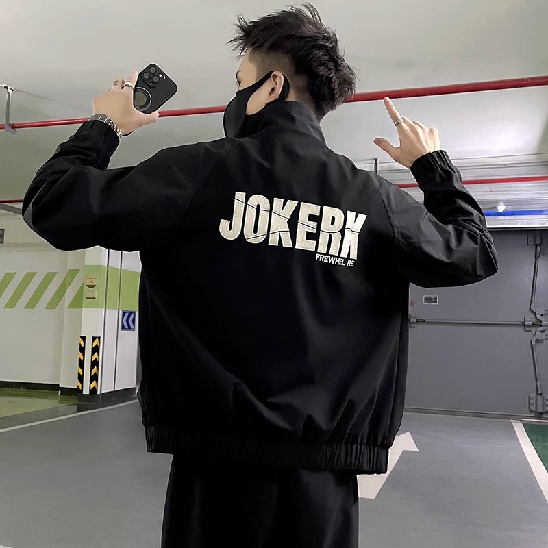 雷迪波尔官方潮牌痞帅工装外套男春秋款休闲刺绣夹克男款新款男士