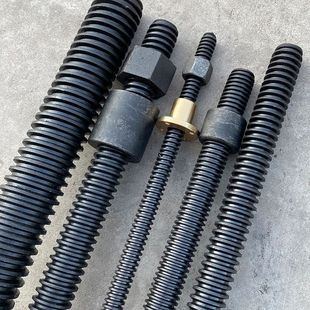 高强度梯形扣丝杠梯型t形T型扣丝杆方扣45 钢M12M16M20M24M30M36