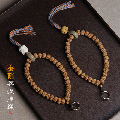 原创手机挂绳短款天然金刚菩提子