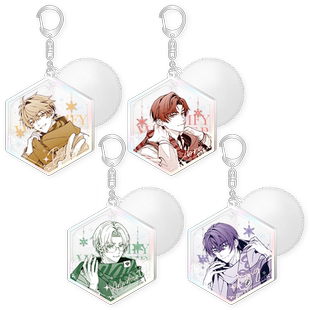 【米哈游/未定事件簿】暖冬印象系列 亚克力流沙毛球挂件 miHoYo