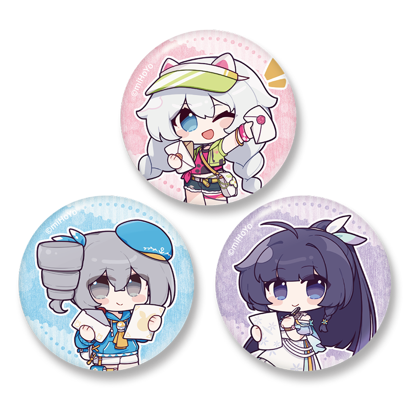 【米哈游/崩坏3】舰桥来信系列Mini徽章套组琪亚芽衣布洛 miHoYo
