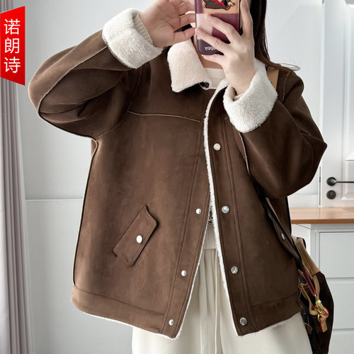 大码女装爆款好看减龄加绒外套冬