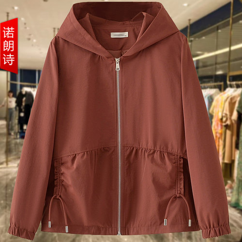 大码女装别致设计感连帽外套秋