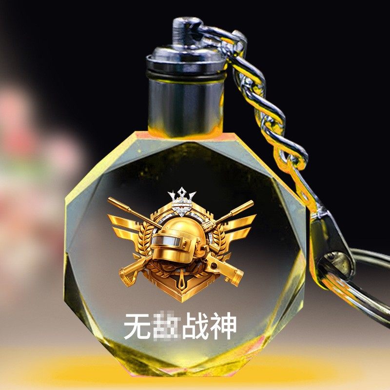 和平精英周边吃鸡战神水晶挂件