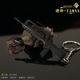 和平精英吃鸡武器周边 迷你FAMAS小枪合金枪模兵器玩具挂件钥匙扣