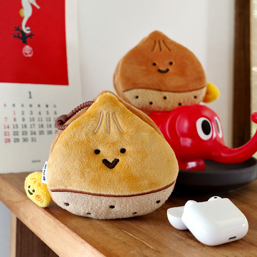 雨过山原创栗子毛绒耳机包