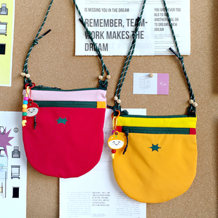 雨过山原创橙子包西红柿包运动风斜挎包迷你彩色小废包收纳遛弯包