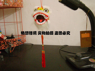 送老外中国风工艺创意礼品飞天舞南狮舞狮醒狮头虫草摆件精装挂件