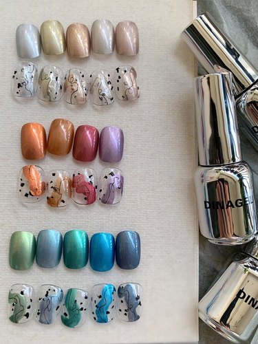 DINA GEL炼金熔岩金属液 快速风干不用照灯晕染液 金属金色银色