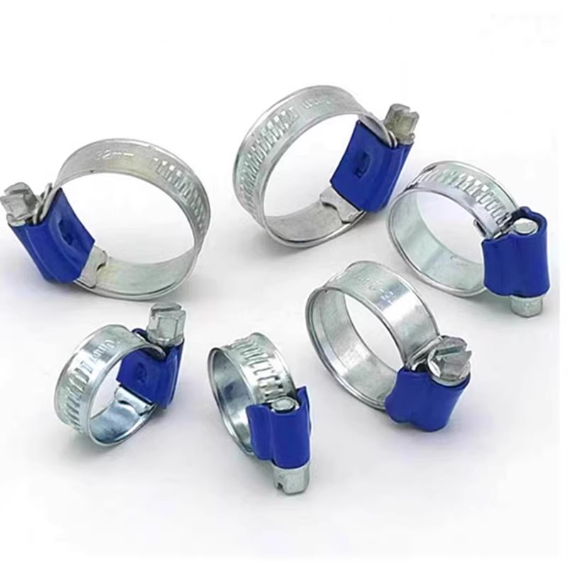 喉箍卡箍水管夹碳钢紧箍件蓝头