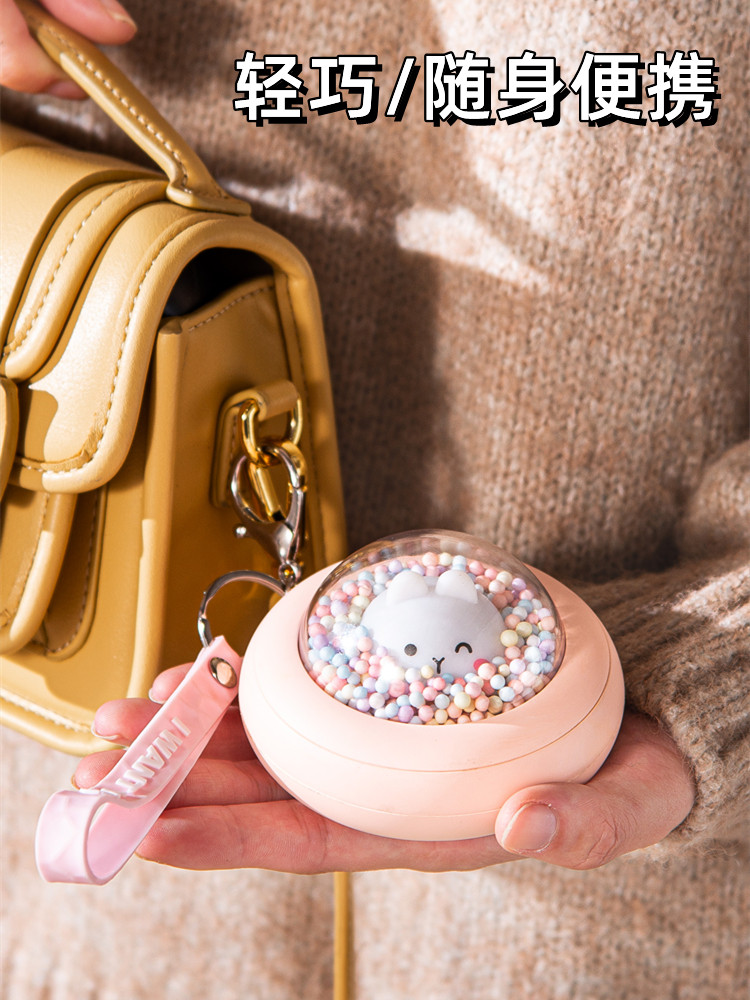 소녀들이 휴대할 수 있는 휴대용 USB 충전 손난로 방폭형 휴대용 미니 자체 가열 귀여운 따뜻한