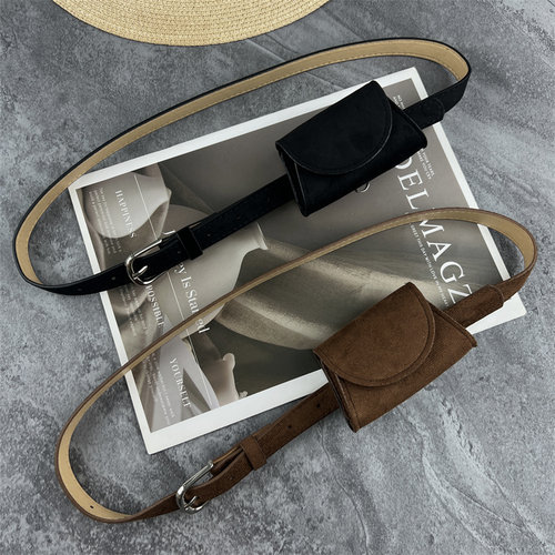 腰带小包女款迷你小腰包皮带配饰