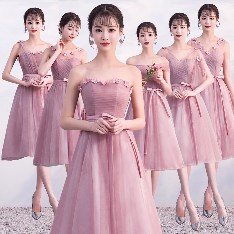 伴娘礼服女胖妹妹 大码遮肉姐妹服伴娘团网红 韩版闺蜜宴会长裙伴|msdalam kategori Butik wanita / wanita, perkahwinan/Cheongsam/pakaian, pakaian/malam - dari Buy2taobao.com untuk memberikan perkhidmatan ejen Taobao profesional membeli