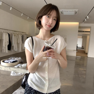 IMISS 夏季韩系温柔风多色百搭显瘦马海毛圆领长袖针织衫女R01291