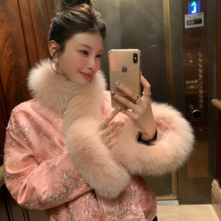 IN MOSAIC(REMAIN)-式保暖羽绒服外套(配袖口毛)(不配毛领)国风