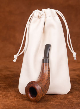 头层软牛皮高端烟斗袋烟斗用具烟斗收纳包束口袋 oneleather一皮