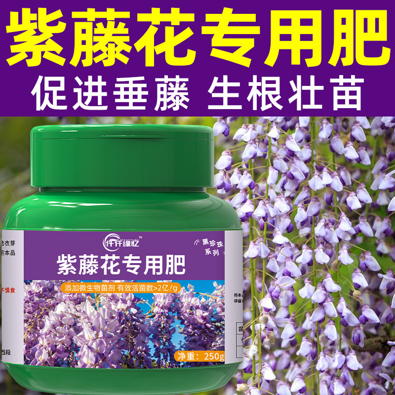 紫藤专用肥朱腾招藤藤萝爬藤植物招豆藤有机肥料缓释复合颗粒花肥