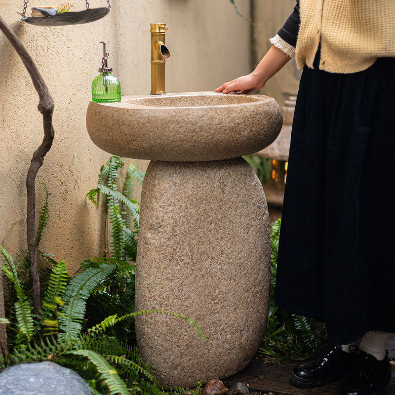 新疆西藏包邮户外洗手盆庭院洗手池别墅花园民宿彷石头立柱覆古创,家居饰品,户外/庭院摆件,淘宝优惠券,粉丝福利购,淘宝优惠卷