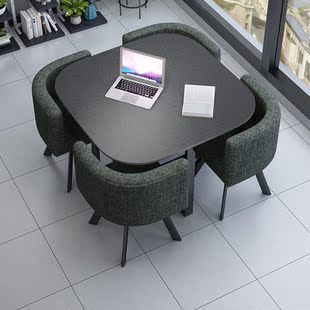 新疆西藏包邮简约接待桌椅组合洽谈桌店铺会客桌椅办公室休闲 小