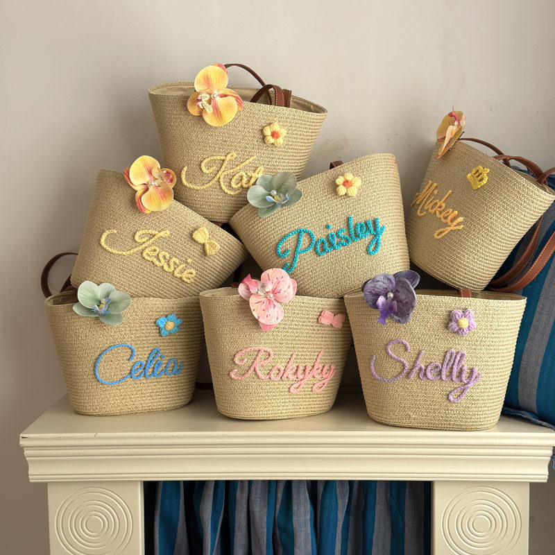 字母定制款包包伴娘伴手礼私人订制闺蜜礼物拉链封口单肩包度假包