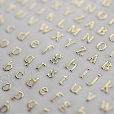 烫金字母美甲贴纸tomoni背胶装饰